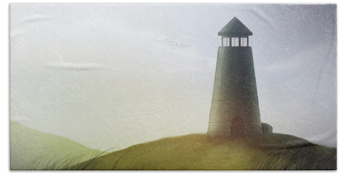 Tower Beach Towel featuring the digital art Art - Strong Tower by Matthias Zegveld