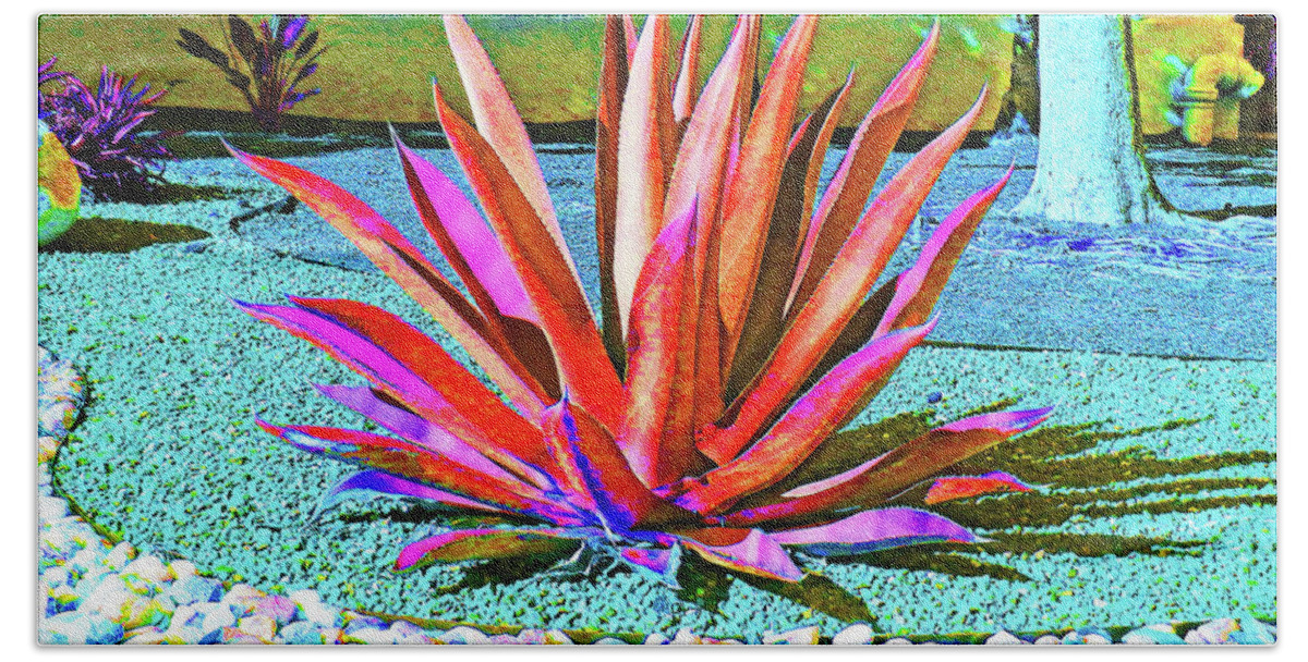 Agave Beach Towel featuring the photograph Artistic Agave Plant by Andrew Lawrence