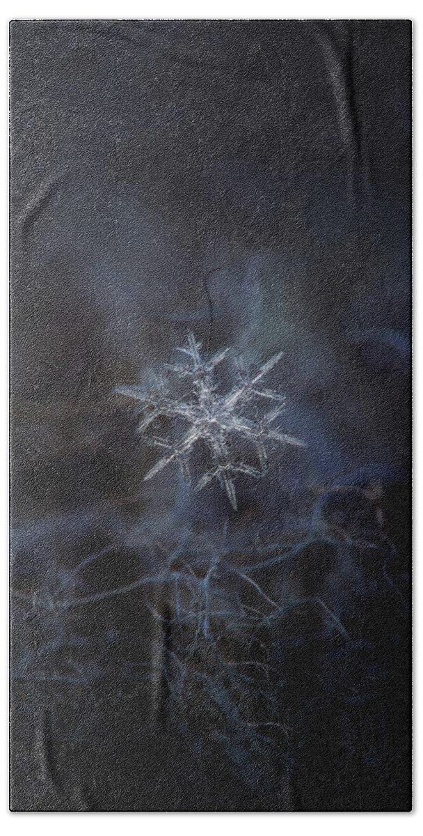 Snowflake Beach Sheet featuring the photograph Snowflake photo - Rigel by Alexey Kljatov