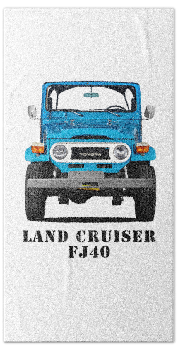 Land Cruiser Bj40 Beach Towel featuring the photograph FJ40 Land Cruiser by Mark Rogan
