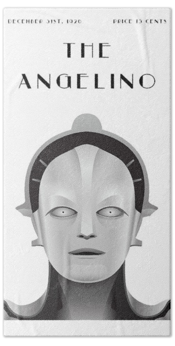 Los Angeles Beach Towel featuring the digital art The Angelino Metropolis by Anthony Murphy