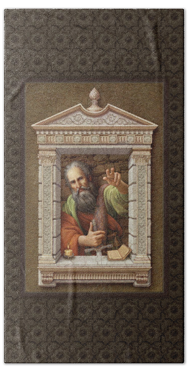 St. Paul Beach Towel featuring the painting St. Paul 2 #1 by Kurt Wenner