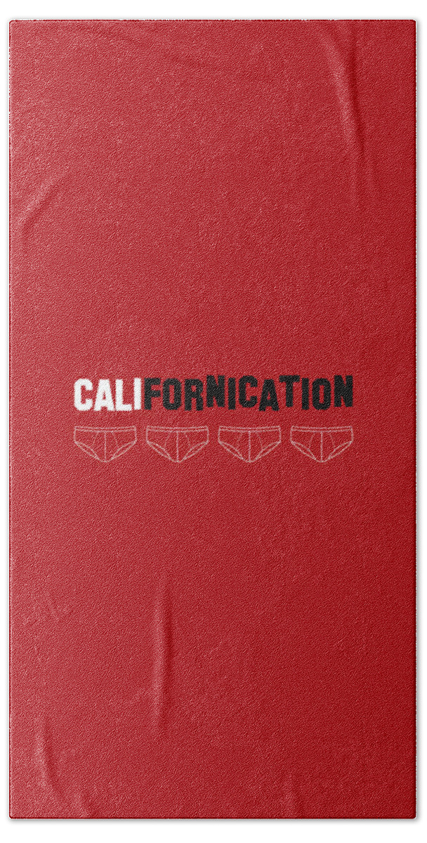 Design Beach Towel featuring the digital art Californication by Rahma Projekt
