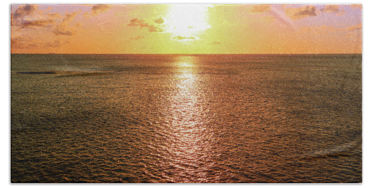 Aruba Beach Towel featuring the photograph Aruba Sunset by Randy Bradley