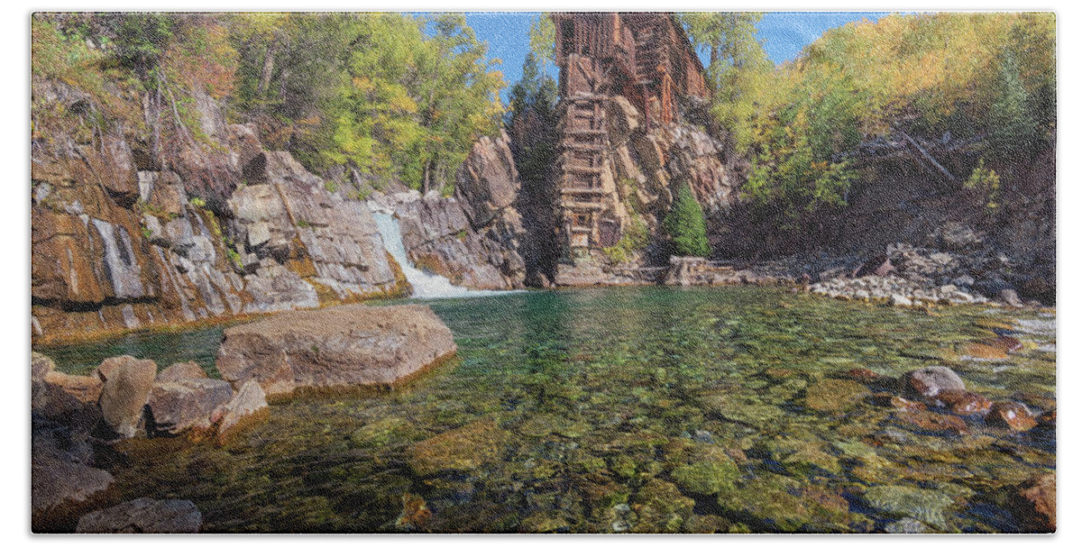 Colorado Beach Towel featuring the photograph Autumn Along the Crystal River by Kristen Wilkinson