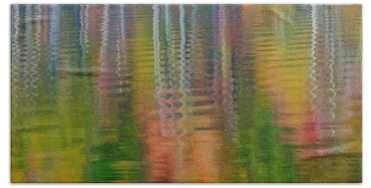Kerr Lake Beach Towel featuring the photograph Autumn Colors At Kerr Lake by Jurgen Lorenzen