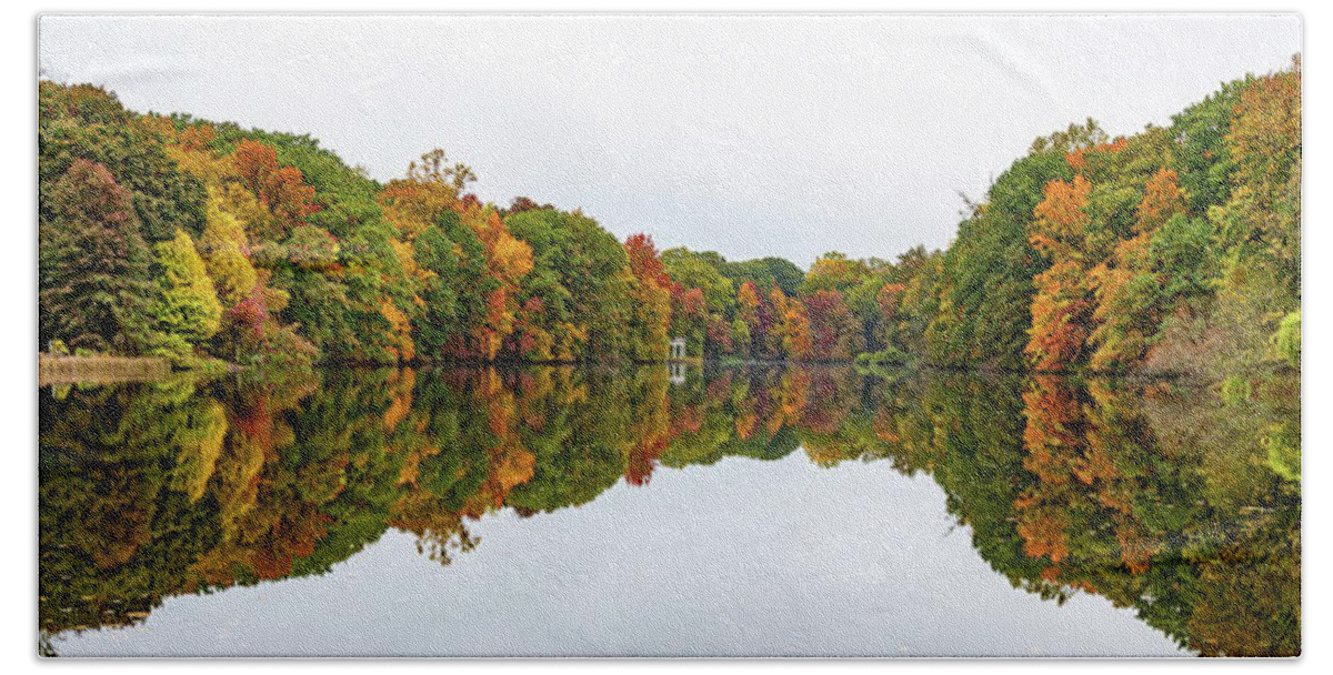 Autumn Beach Towel featuring the photograph Autumn Panorama by Kevin Suttlehan