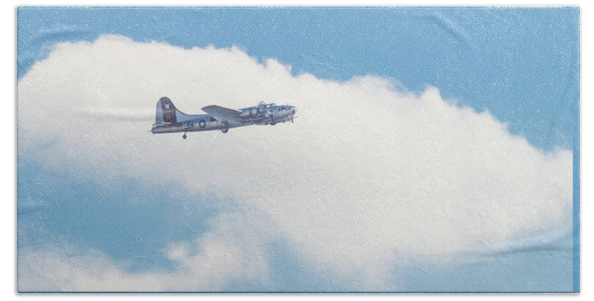 B17 Flying Fortress Beach Towel featuring the photograph B17 Flying Fortress by Robert Bellomy