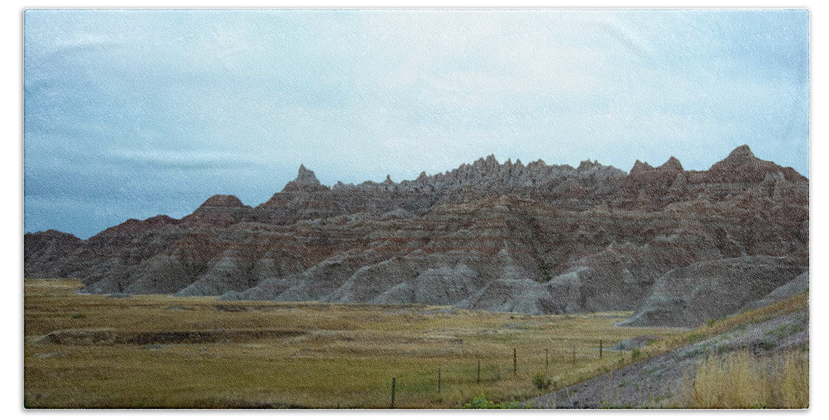  Beach Towel featuring the photograph Badlands 15 by Wendy Carrington