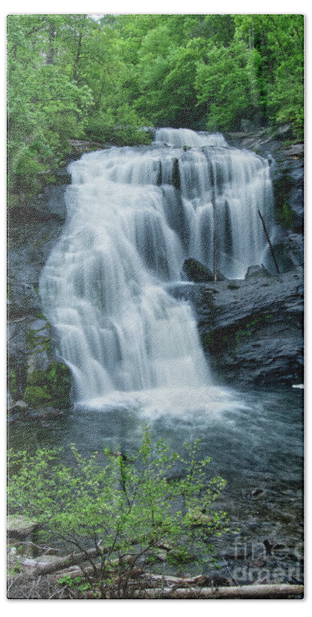 Cherokee National Forest Beach Towel featuring the photograph Bald River Falls 41 by Phil Perkins