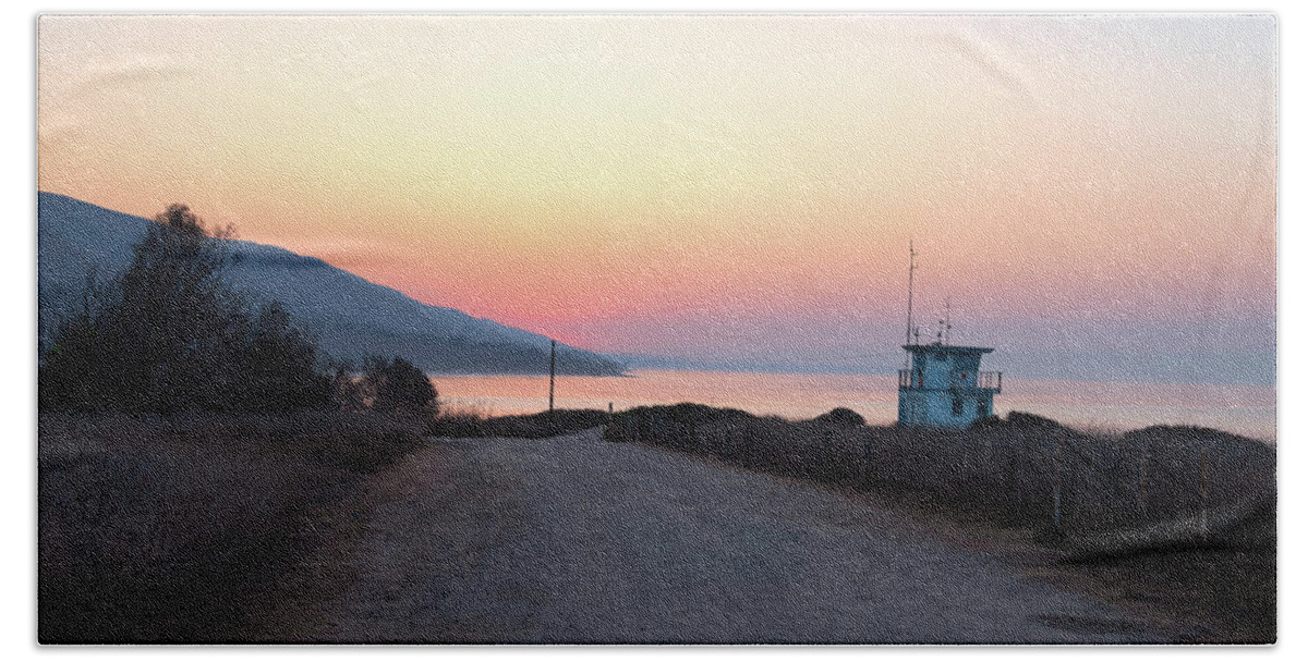 Beach Beach Towel featuring the photograph Beach Road before Sunrise by Matthew DeGrushe