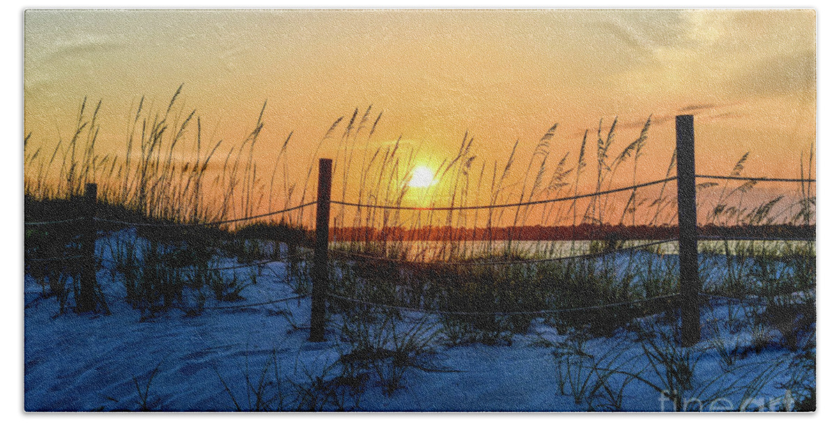 Sun Beach Towel featuring the photograph Beach Sand Dunes Sunset, Perdido Key, Florida by Beachtown Views