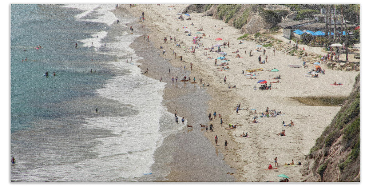 California Coastline Beach Towel featuring the photograph Beach scene by Eyes Of CC