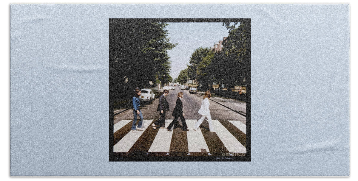 Beatles Beach Towel featuring the photograph Beatles Album Cover by Action
