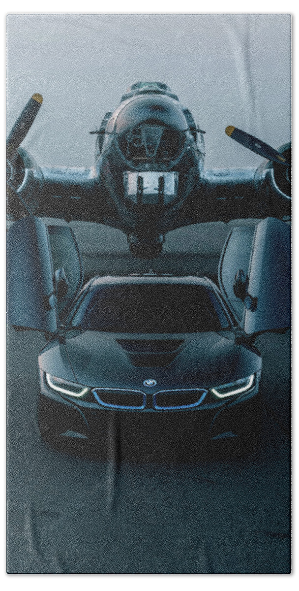 Bmw Beach Towel featuring the photograph Beauty and the Beast by David Whitaker Visuals
