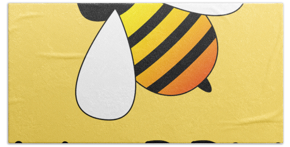 Fly Beach Towel featuring the digital art Bee Happy by Pelo Blanco Photo