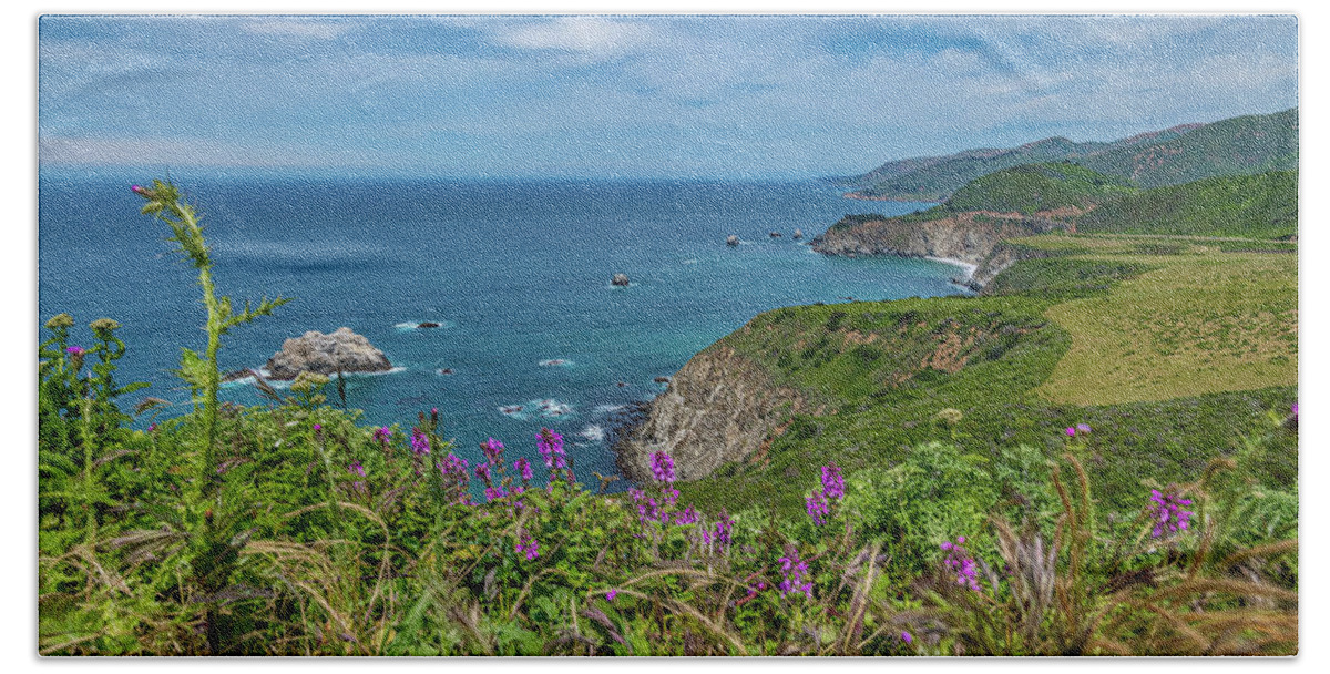 2019 Beach Towel featuring the photograph Big Sur in the Spring by Erin K Images