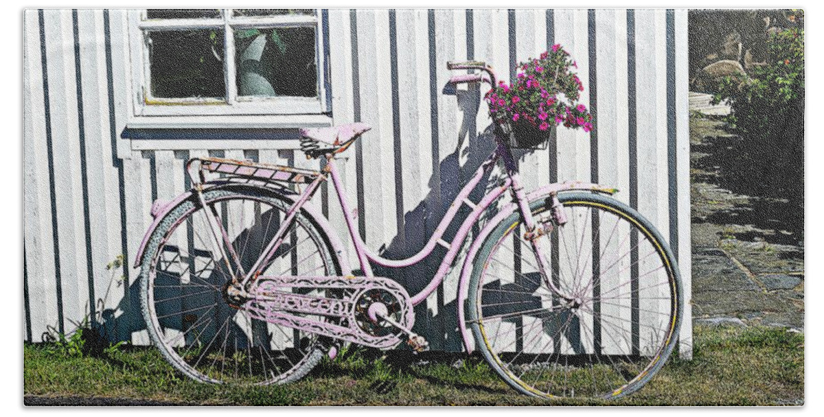 Bike Beach Towel featuring the photograph Bike by Thomas Schroeder