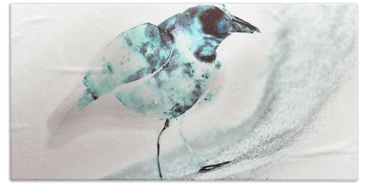 Bird Sculpture-abstract Beach Towel featuring the photograph Bird Sculpture-Abstract by Natalie Dowty