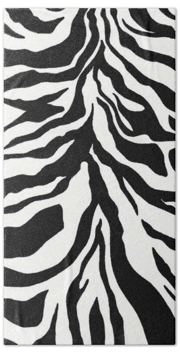 Pattern Beach Towel featuring the drawing Black and White Mountain by Christie Olstad