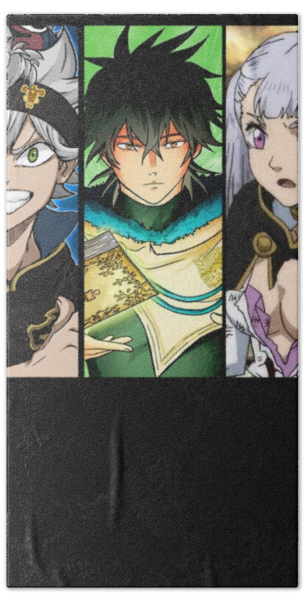 Black Clover Anime Characters Beach Towel by Anime Art - Pixels