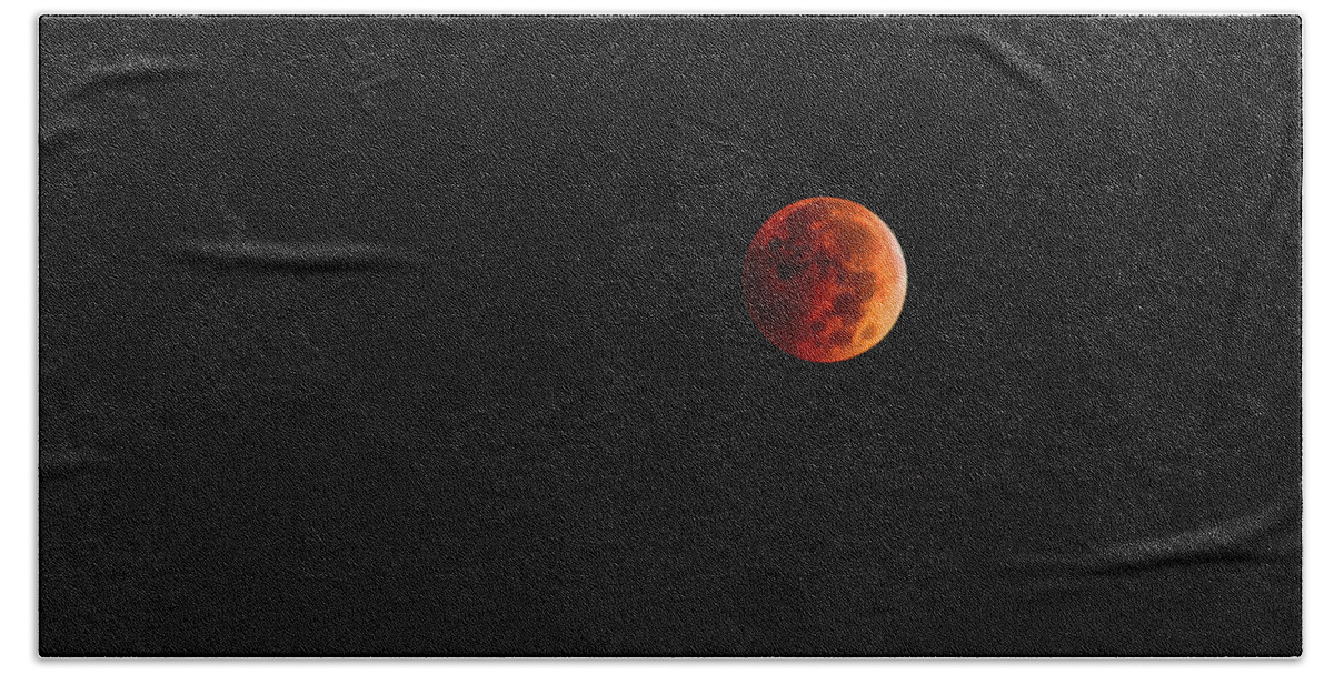  Beach Towel featuring the photograph Blood Moon by Nicole Engstrom