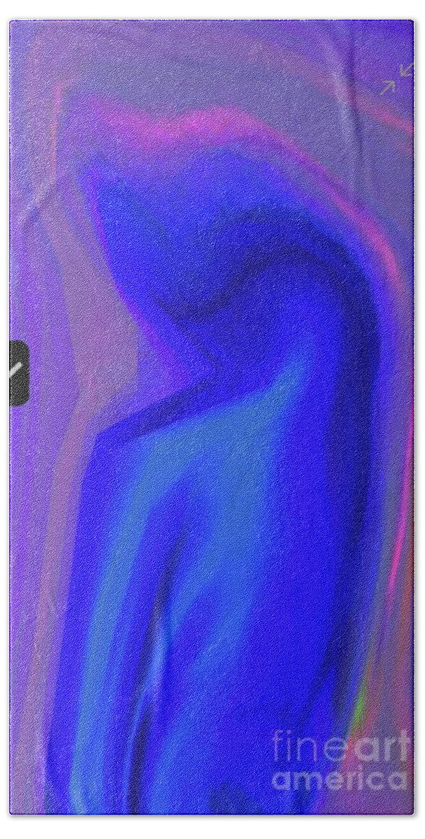 Beach Towel featuring the digital art Blue 1 by Glenn Hernandez