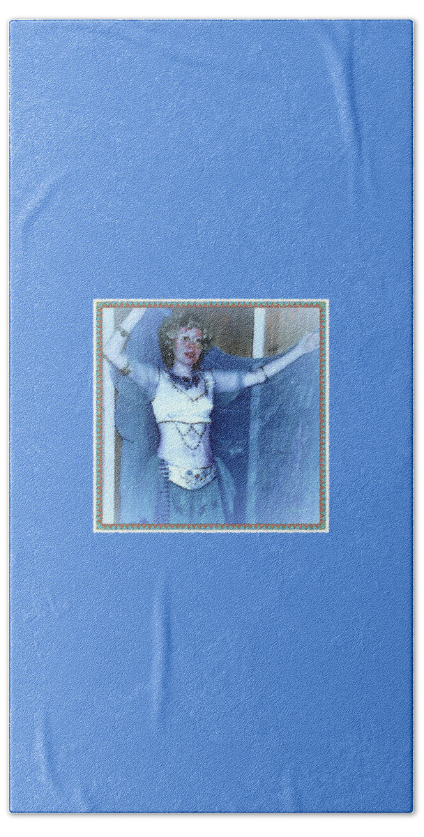Dancer Beach Towel featuring the photograph Blue Fairy 2 by Denise F Fulmer