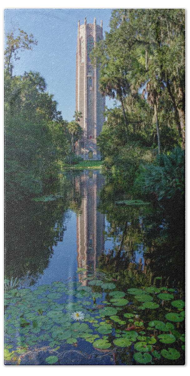 Tower Beach Towel featuring the photograph BocTower by Les Greenwood