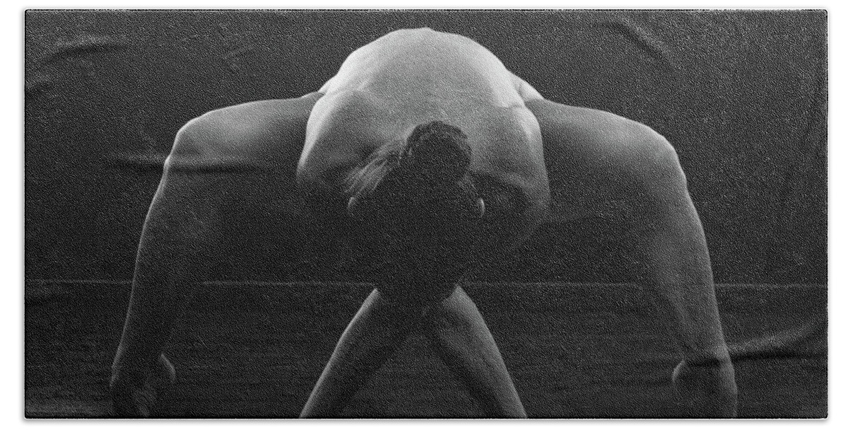 Yoga Beach Towel featuring the photograph Body Symmetry by Josu Ozkaritz