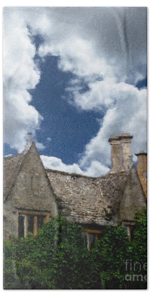 Bourton-on-the-water Beach Towel featuring the photograph Bourton Gables by Brian Watt