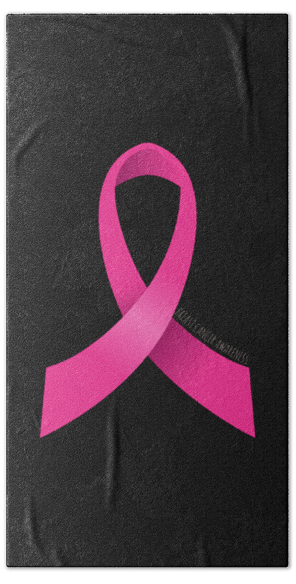 Cool Beach Towel featuring the digital art Breast Cancer Awareness by Flippin Sweet Gear