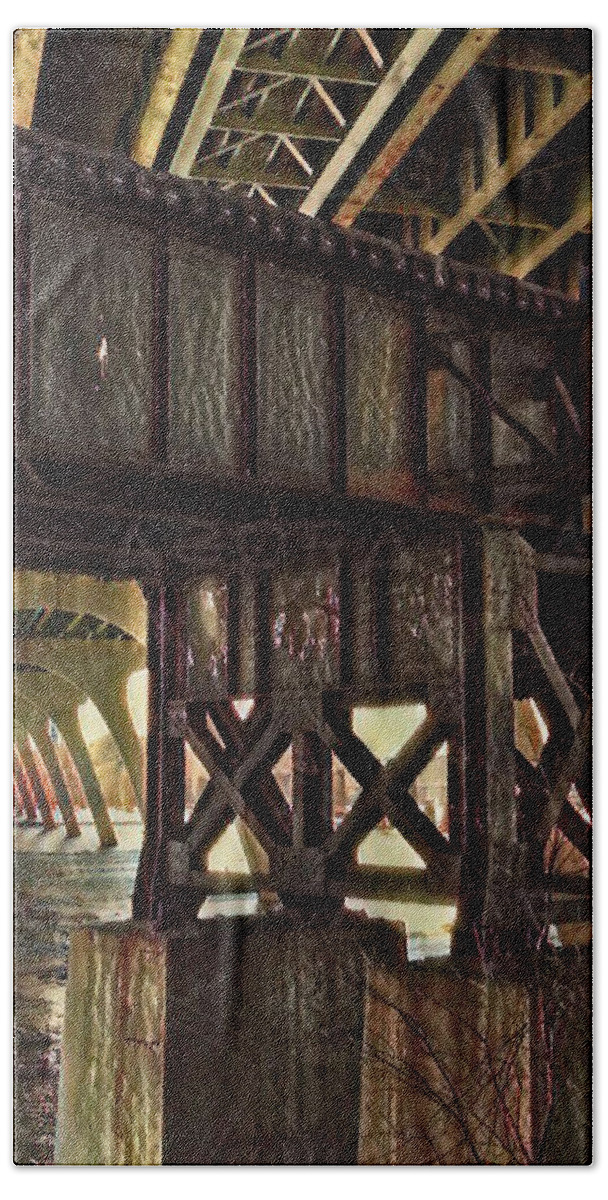  Beach Towel featuring the photograph Bridges by Stephen Dorton