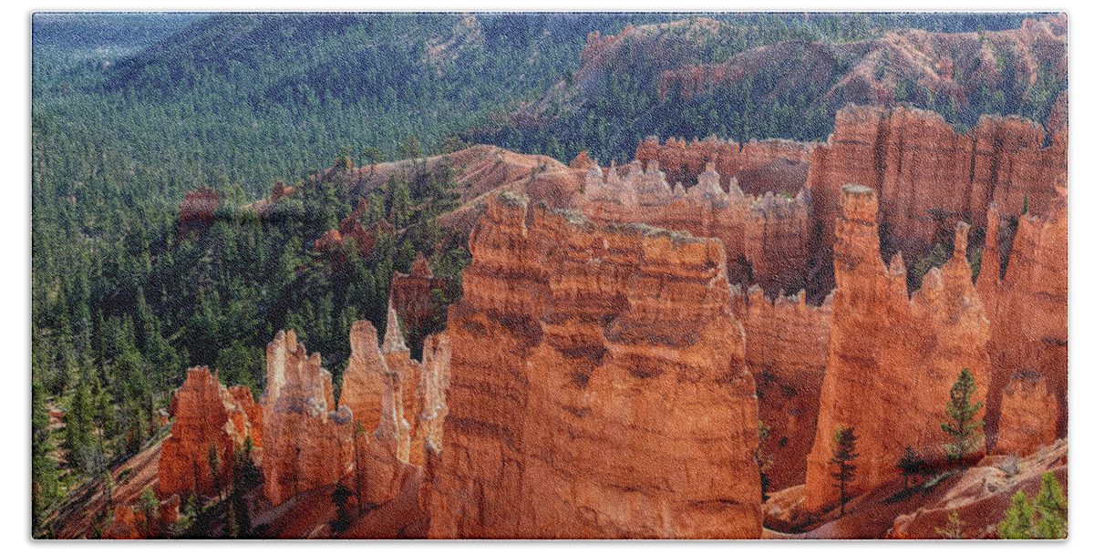 Canyon Beach Towel featuring the photograph Bryce In Color by Paul Freidlund