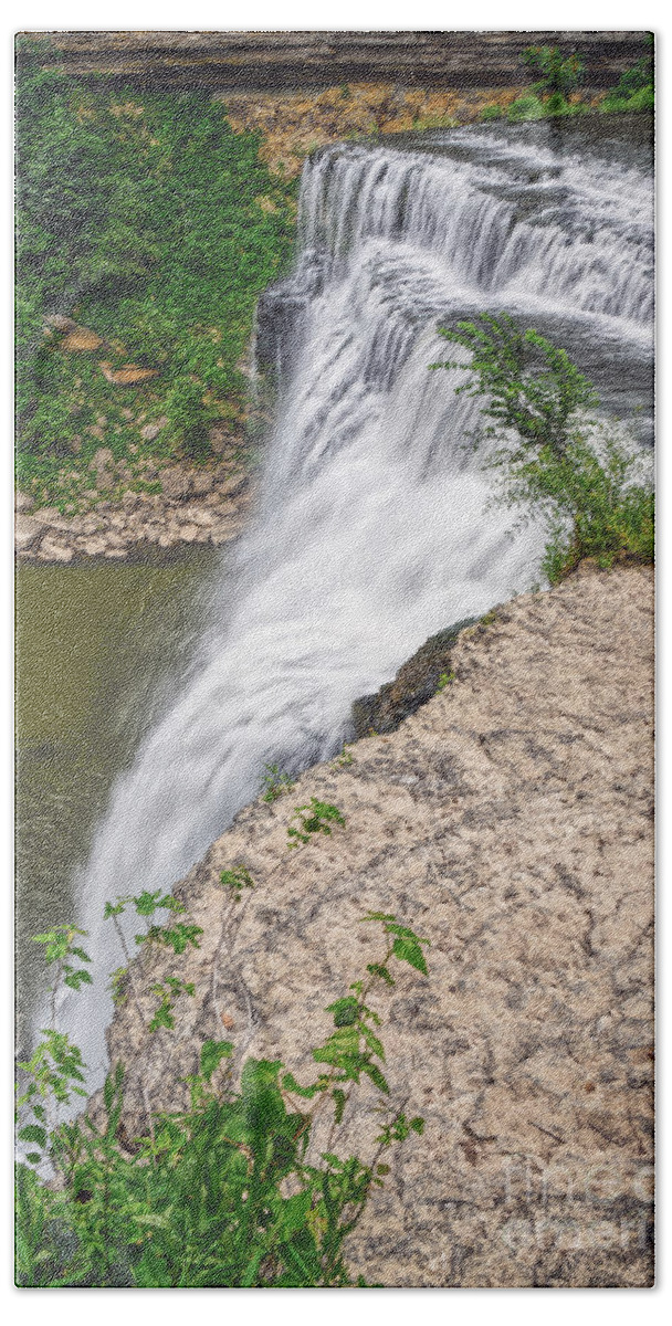 Burgess Falls State Park Beach Towel featuring the photograph Burgess Falls 4 by Phil Perkins