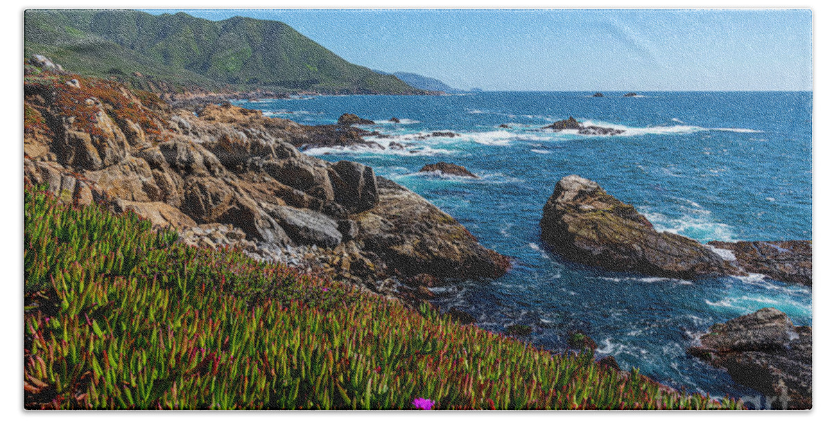 Big Sur Beach Towel featuring the photograph California Coast by Rich Cruse