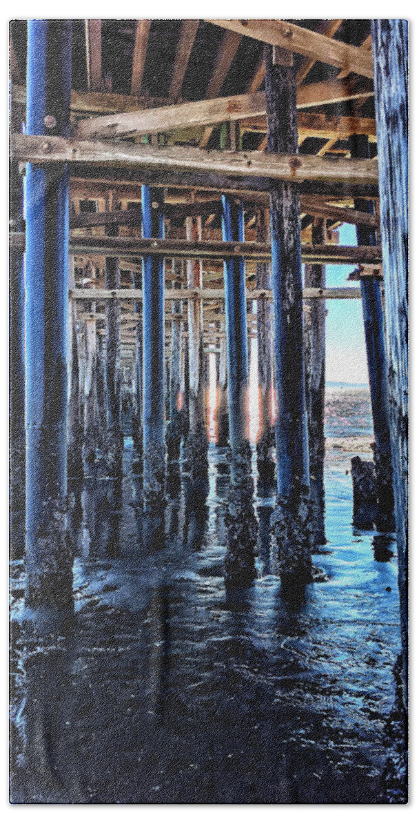 Pier Beach Towel featuring the photograph California Pier by David Zumsteg