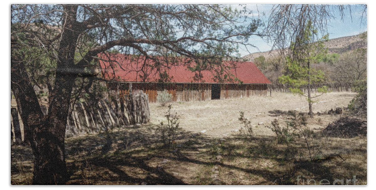 Abandoned Beach Towel featuring the photograph Camp Rucker Barn 2 by Al Andersen