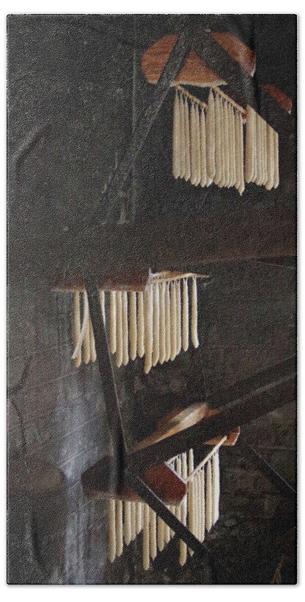 Candles Beach Towel featuring the photograph Hanging candles by Average Images