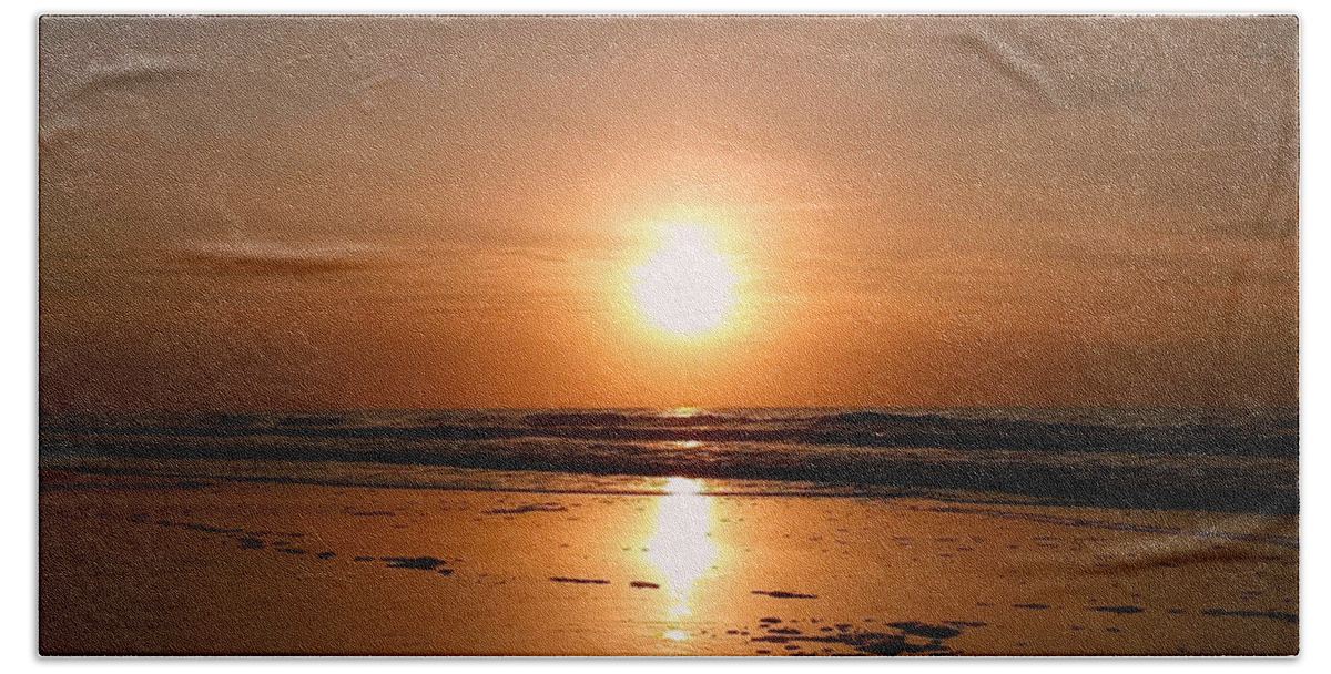 Sunrise Beach Towel featuring the photograph Carolina Sunrise by Dani McEvoy
