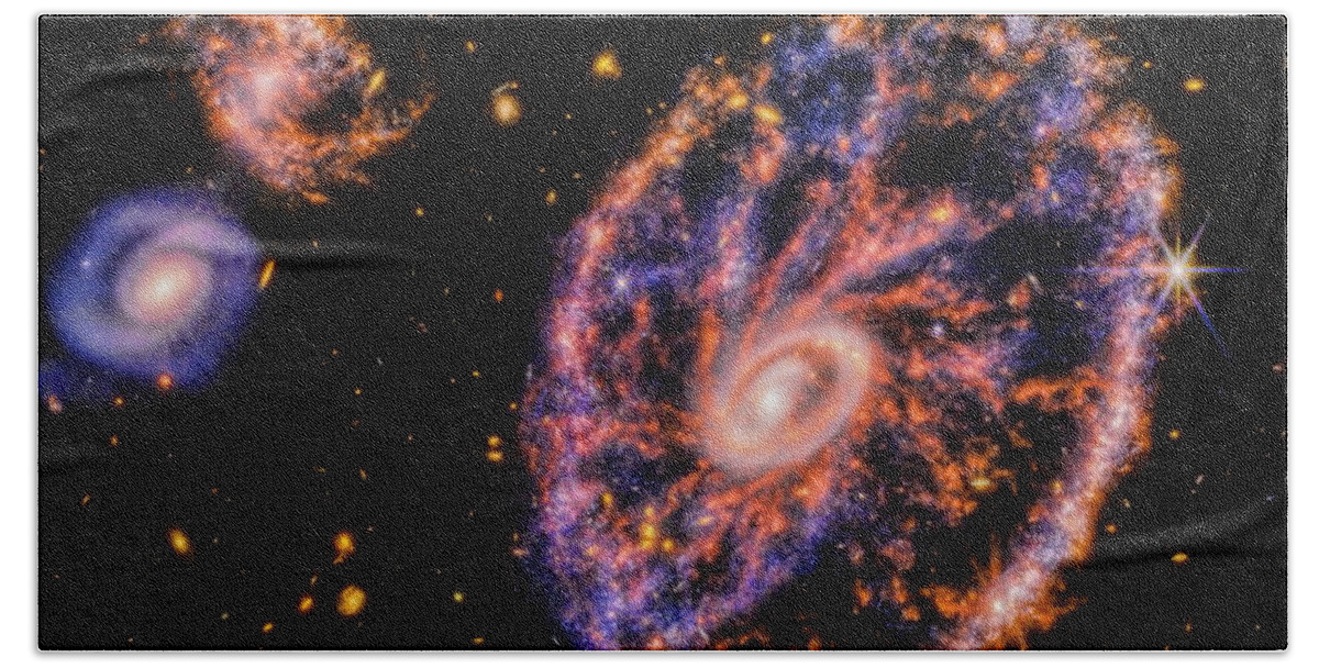 Deep Space Beach Towel featuring the photograph Cartwheel Galaxy by Dale Kauzlaric