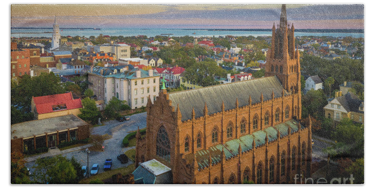 America Beach Towel featuring the photograph Cathedral of St. John the Baptist by Inge Johnsson