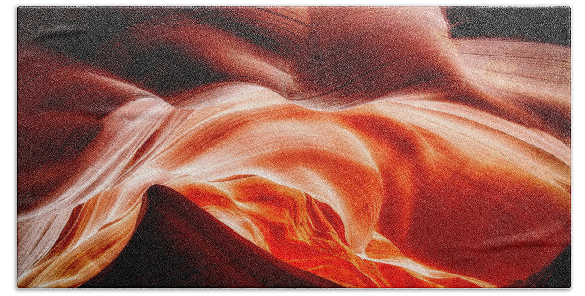 Antelope_canyon Beach Towel featuring the photograph Cave of Wonders by Bradley Morris
