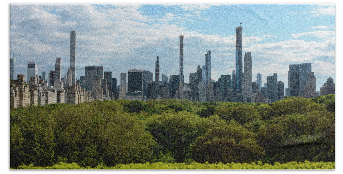 Central Park Beach Towel featuring the photograph Seeking Serenity - Central Park, New York City Skyline by Earth And Spirit
