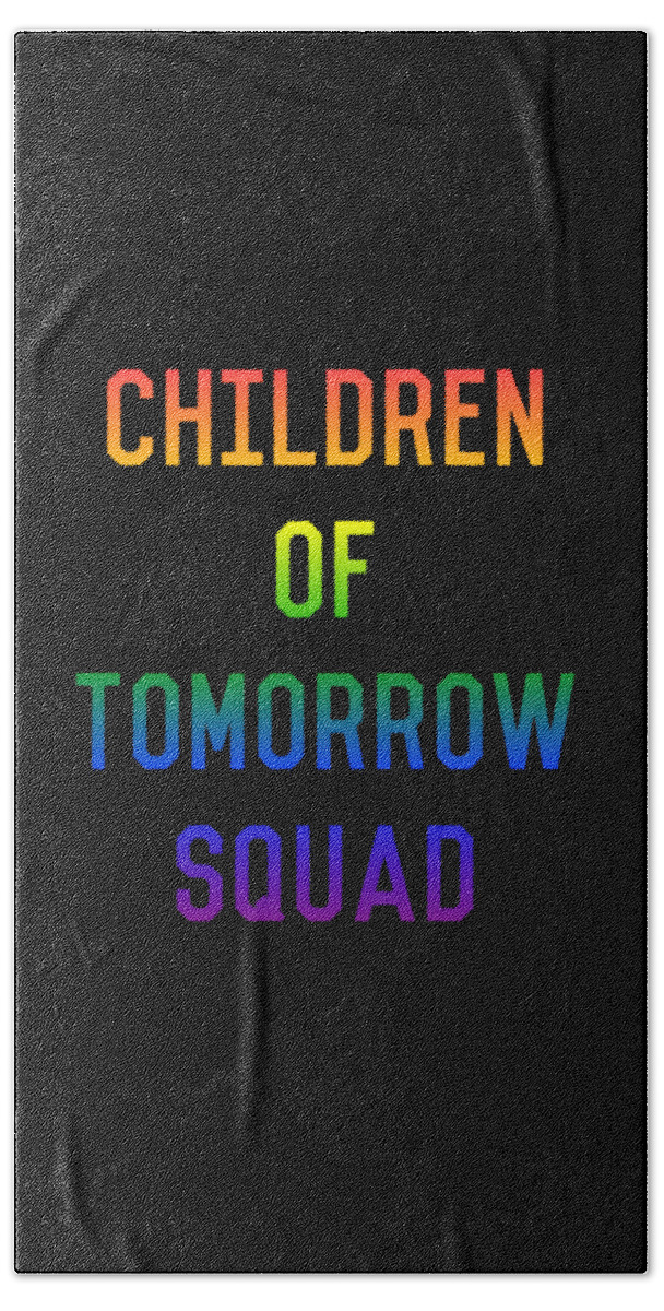 Funny Beach Sheet featuring the digital art Children of Tomorrow Squad by Flippin Sweet Gear