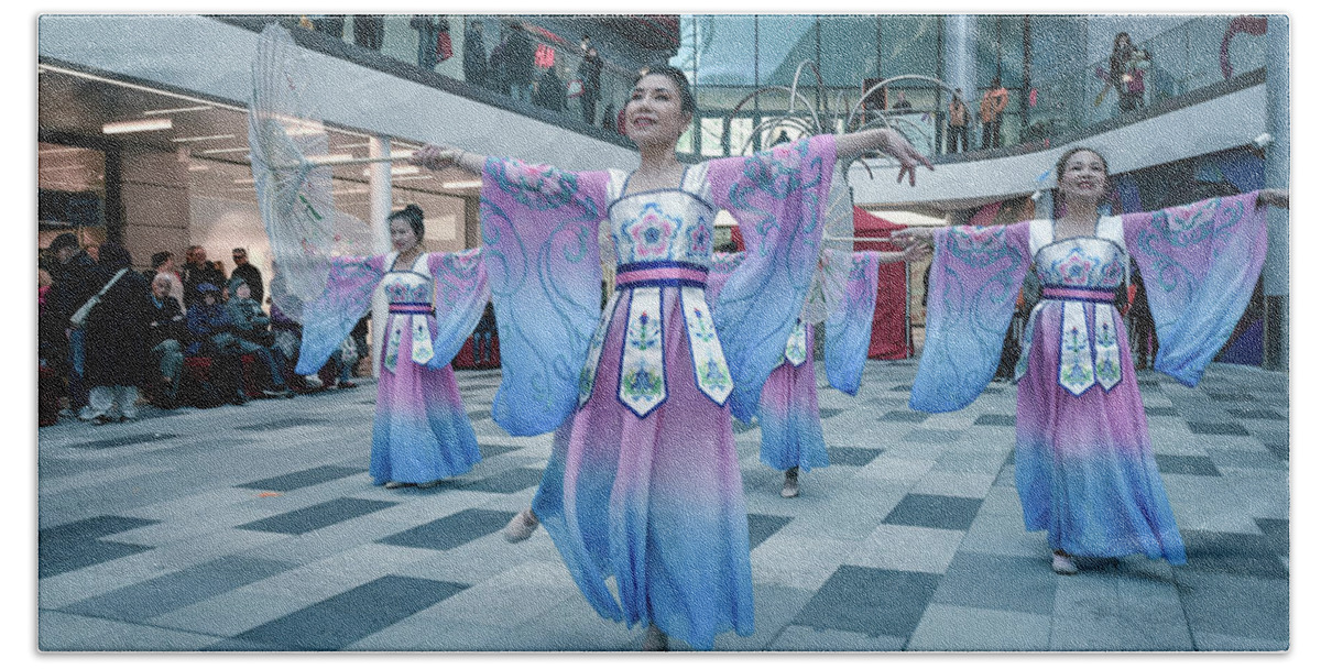 Dance Beach Towel featuring the photograph Chinese New Year Dance by Andrew Lalchan