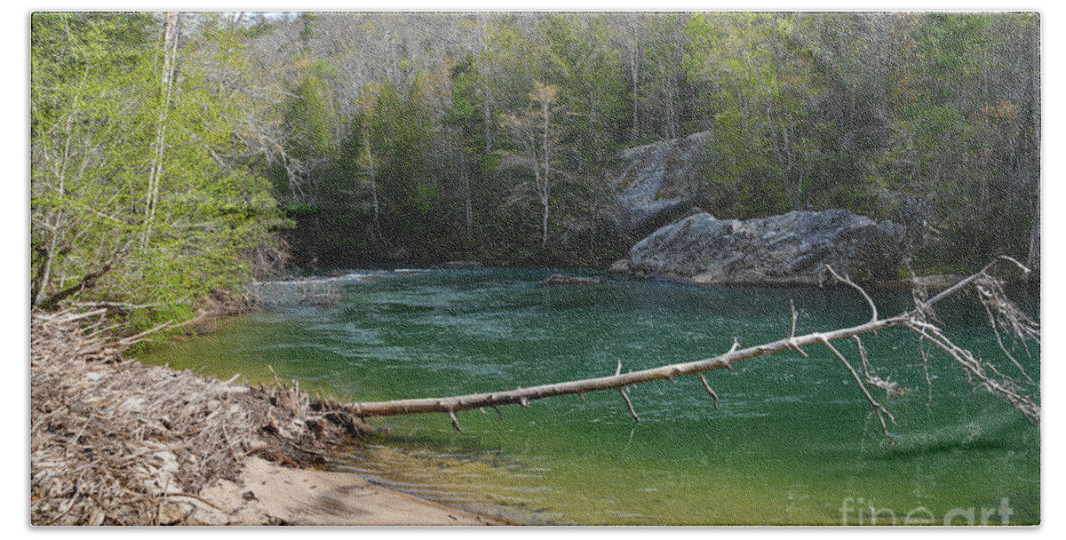 Tennessee Beach Towel featuring the photograph Clear Creek At Obed 3 by Phil Perkins