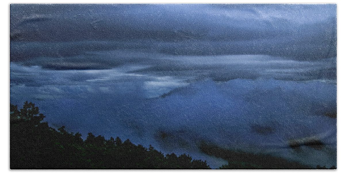 Blue Ridge Parkway Beach Towel featuring the photograph Cloud Layers by Deb Beausoleil