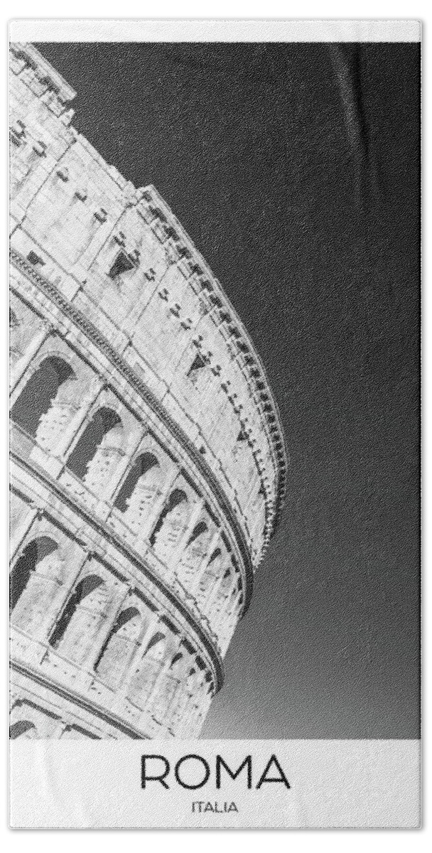 Italy Beach Towel featuring the photograph Colosseum - Roma by Alan Copson