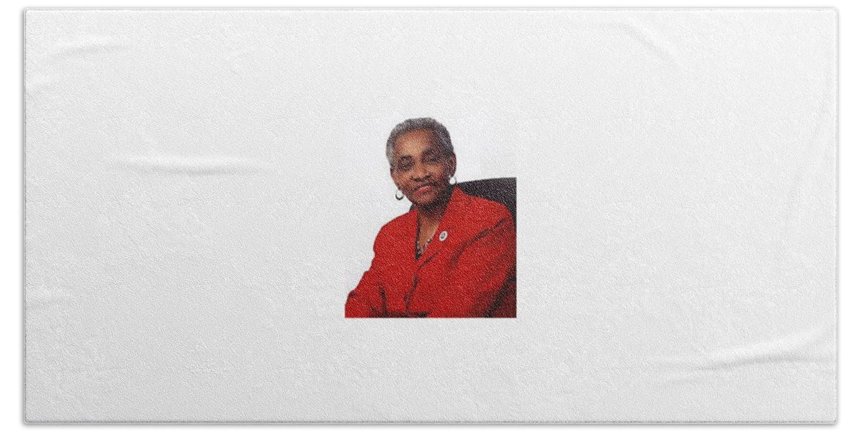  Beach Towel featuring the photograph Community Leader Una Clarke by Trevor A Smith